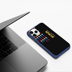 Чехол iPhone 11 Pro матовый 01 RUS Адыгея, цвет: 3D-тёмно-синий — фото 2