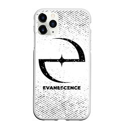 Чехол iPhone 11 Pro матовый Evanescence с потертостями на светлом фоне