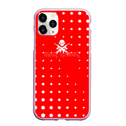 Чехол iPhone 11 Pro матовый Iron Maiden - абстракция кружочки