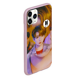 Чехол iPhone 11 Pro матовый BTS JK DNA, цвет: 3D-розовый — фото 2