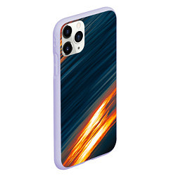 Чехол iPhone 11 Pro матовый Раскаленная гладь, цвет: 3D-светло-сиреневый — фото 2