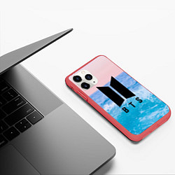 Чехол iPhone 11 Pro матовый BTS Sea, цвет: 3D-красный — фото 2
