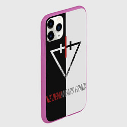 Чехол iPhone 11 Pro матовый The Devil wears prada - Логотип, цвет: 3D-фиолетовый — фото 2