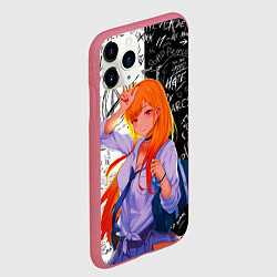 Чехол iPhone 11 Pro матовый Марин Китагава - фарфоровая кукла, цвет: 3D-малиновый — фото 2