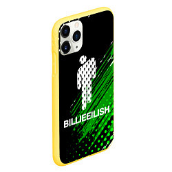 Чехол iPhone 11 Pro матовый Billie eilish - краска, цвет: 3D-желтый — фото 2