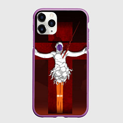 Чехол iPhone 11 Pro матовый Evangelion Lilith, цвет: 3D-фиолетовый