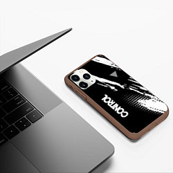 Чехол iPhone 11 Pro матовый Control Logo, цвет: 3D-коричневый — фото 2
