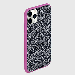 Чехол iPhone 11 Pro матовый Звезда рока, цвет: 3D-фиолетовый — фото 2
