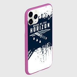 Чехол iPhone 11 Pro матовый Bring Me the Horizon рана, цвет: 3D-фиолетовый — фото 2