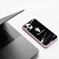 Чехол iPhone 11 Pro матовый Boris Brejcha в маске краска, цвет: 3D-розовый — фото 2
