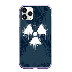 Чехол iPhone 11 Pro матовый S T A L K E R 2, цвет: 3D-светло-сиреневый