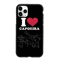 Чехол iPhone 11 Pro матовый I love Capoeira Battle line