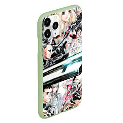 Чехол iPhone 11 Pro матовый D Gray man узор, цвет: 3D-салатовый — фото 2