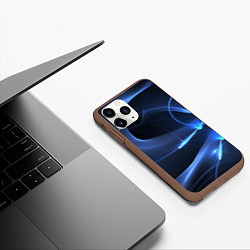 Чехол iPhone 11 Pro матовый Свечение - абстракция, цвет: 3D-коричневый — фото 2