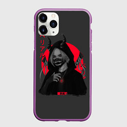 Чехол iPhone 11 Pro матовый Devil girl аниме