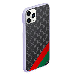 Чехол iPhone 11 Pro матовый В стиле gucci, цвет: 3D-светло-сиреневый — фото 2