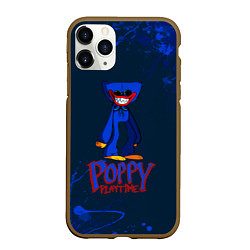 Чехол iPhone 11 Pro матовый Poppy Playtime - хагги, цвет: 3D-коричневый