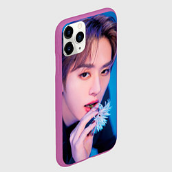 Чехол iPhone 11 Pro матовый Stray Kids 2nd World Tour Maniac Lee Know, цвет: 3D-фиолетовый — фото 2