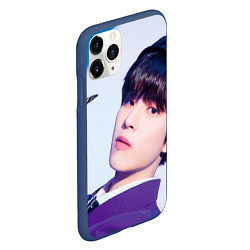 Чехол iPhone 11 Pro матовый Stray Kids 2nd World Tour Maniac Seungmin, цвет: 3D-тёмно-синий — фото 2