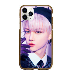 Чехол iPhone 11 Pro матовый Stray Kids 2nd World Tour Maniac Felix, цвет: 3D-коричневый