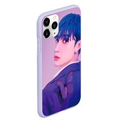 Чехол iPhone 11 Pro матовый Stray Kids 2nd World Tour Maniac Bang Chan, цвет: 3D-светло-сиреневый — фото 2