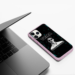 Чехол iPhone 11 Pro матовый Рэп тимофей морозов, цвет: 3D-розовый — фото 2