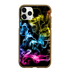 Чехол iPhone 11 Pro матовый Эйфория в дыму, цвет: 3D-коричневый