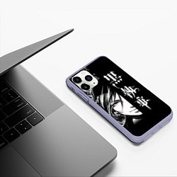 Чехол iPhone 11 Pro матовый Тёмный Дворецкий Себастиан, цвет: 3D-светло-сиреневый — фото 2