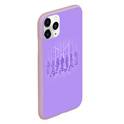 Чехол iPhone 11 Pro матовый BTS live goes on purple, цвет: 3D-розовый — фото 2