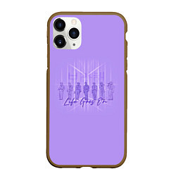 Чехол iPhone 11 Pro матовый BTS live goes on purple, цвет: 3D-коричневый