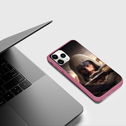 Чехол iPhone 11 Pro матовый Басим, цвет: 3D-малиновый — фото 2