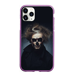 Чехол iPhone 11 Pro матовый Темный демон, цвет: 3D-фиолетовый