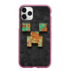 Чехол iPhone 11 Pro матовый Minecraft rust