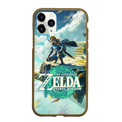 Чехол iPhone 11 Pro матовый The Legend of Zelda: Tears of the Kingdom Линк, цвет: 3D-коричневый