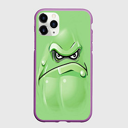 Чехол iPhone 11 Pro матовый Plants vs Zombies Кабачок, цвет: 3D-фиолетовый