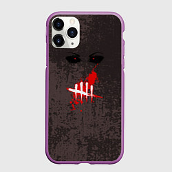 Чехол iPhone 11 Pro матовый Черные глаза, цвет: 3D-фиолетовый