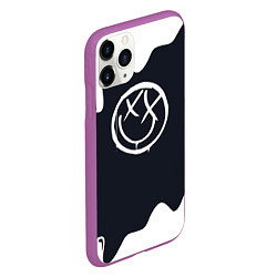 Чехол iPhone 11 Pro матовый Blink 182 потеки, цвет: 3D-фиолетовый — фото 2