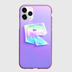 Чехол iPhone 11 Pro матовый Roblox gradient, цвет: 3D-фиолетовый