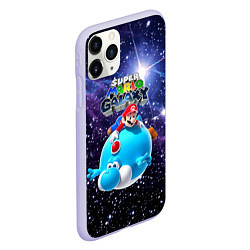 Чехол iPhone 11 Pro матовый Super Mario Galaxy - Nintendo, цвет: 3D-светло-сиреневый — фото 2