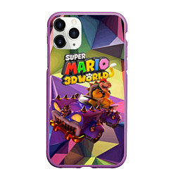 Чехол iPhone 11 Pro матовый Точило Боузера - Super Mario 3D World