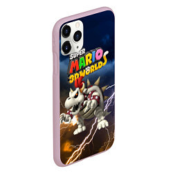 Чехол iPhone 11 Pro матовый Dry Bowser - Super Mario 3D World - Nintendo, цвет: 3D-розовый — фото 2