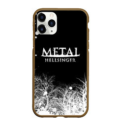 Чехол iPhone 11 Pro матовый Метал хэллрайсингер арт