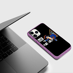 Чехол iPhone 11 Pro матовый Остров сокровищ, нафиг это там мем, цвет: 3D-фиолетовый — фото 2