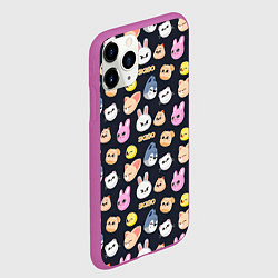 Чехол iPhone 11 Pro матовый Skzoo pattern, цвет: 3D-фиолетовый — фото 2