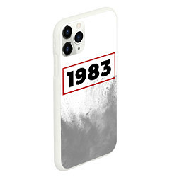 Чехол iPhone 11 Pro матовый 1983 - в красной рамке на светлом, цвет: 3D-белый — фото 2