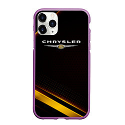 Чехол iPhone 11 Pro матовый Chrysler Абстракция, цвет: 3D-фиолетовый