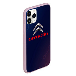 Чехол iPhone 11 Pro матовый Citroёn абстракция неон, цвет: 3D-розовый — фото 2