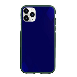 Чехол iPhone 11 Pro матовый Темно синий фон
