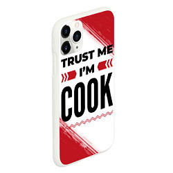 Чехол iPhone 11 Pro матовый Trust me Im cook white, цвет: 3D-белый — фото 2