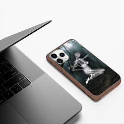 Чехол iPhone 11 Pro матовый F*ck your halloween!, цвет: 3D-коричневый — фото 2